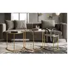 MAURO FERRETTI TABLES BASSES TRIANGLE SET 3 PCS CM Ø