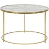 Mauro Ferretti - Table basse Butterflies dorée - D.60x40.5 cm T.U
