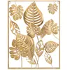 Mauro Ferretti - Panneau mural en fer Jungle doré - 60x80X6.5 cm T.U