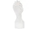 Mauro Ferretti - Vase en forme de buste Young Lady blanc/doré - 10.5x10x24.7 cm T.U