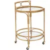 Mauro Ferretti - Chariot Panama Rond  marron - D.51x74 cm T.U