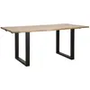 Mauroferretti - bord tout. cm 180X90X77-LONGUEUR totale 280 (bois de manguier)