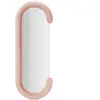 Mauro Ferretti - Miroir Mural Velours Chantal rose - 166x67x12 cm T.U