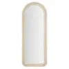 Mauroferretti - Miroir mural ou sur pied en arc en velours 60x160cm Cloe