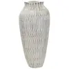 Mauro Ferretti - Vase en résine Sticky doré/blanc - 29x29x56 cm T.U