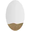 MAURO FERRETTI Miroir ovale en mdf lines 50 x 1.5 x 80 cm