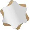 Mauro Ferretti Miroir mural en bois brun en forme d'étoile Ø 80x1 cm