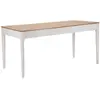 MAURO FERRETTI Table à Manger - MATERA - Rectangulaire - Bois Massif - 6 Places - Blanc et Marron