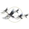 Mauro Ferretti Panneau décoratif en métal multicolore avec oiseau 3D 91x7x50 cm