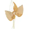MAURO FERRETTI Panneau décoratif feuille 3d en métal doré 53x4x84,5 cm