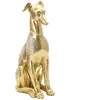 Mauro Ferretti - Statuette chien assis dorée - 19.8x10x29 cm T.U