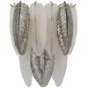 Applique murale en verre leafy 24 x 15 x 29 cm
