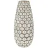 Vase en résine blanche ø 20x45,5 cm
