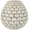 Vase en résine blanche ø 27x27 cm