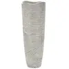 Vase en résine blanche ø 19x55 cm