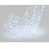 Traineau lumineux du père noël 3D cristaux acryliques 120 LED blanc fr...