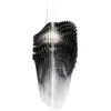 SLAMP lampe à suspension AVIA LARGE (Black fade - Cristalflex® / Lentiflex®)