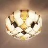 Slamp Mida plafonnier, Ø 67 cm, ambre/blanc