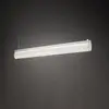 Slamp Suspension LED Modula, plissé, gris clair