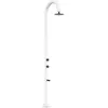 Lune De Douche En Aluminium Blanc Cm 233x17x17 Sined Luna Alu Bianca