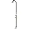 SINED Douchette moon en acier inoxydable 316l brosse avec pommeau de douche flexible argente