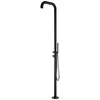 Douche Extérieure Acier Inoxydable Noir Cm 230x18x42 Sined Doccia Chia...
