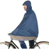 Tucano Urbano Cape de Pluie Bleu Foncé pour Vélo - Taille S-M, Ergonomique et Compacte