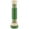 Alessi - Moulin à sel et poivre Twergi - Vert - Hêtre massif peint - Designer Ettore Sottsass