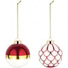 Alessi - Boule de Noël Delight - Rouge - Verre soufflé - Designer Nika...