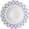 Alessi - Assiette creuse La Bella Tavola - Bleu - Porcelaine fine - De...