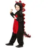 Widmann Déguisement De Dragon Noir Et Rouge - Enfant