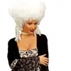 Perruque Baroque Blanche - Blanc