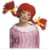 Perruque tresses rouge fille taille unique
