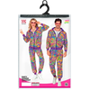 RueDeLaFete Costume Hippie Flower Power Fluo - Adulte