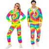 Widmann Costume Hippie Psychedelique Tie Dye Fluo - Adulte