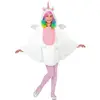 Poncho licorne - WIDMANN - Fille - Blanc - Taille unique avec capuche