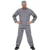 Widmann Costume Prisionnier Bagnard Noir Et Blanc Adulte - Noir - XL