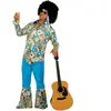 Vegaoo W WIDMANN MILANO Party Fashion - Costume Hippie Man, en velours, Flower Power, déguisements de carnaval