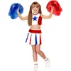 W WIDMANN Déguisement pom-pom girl étoile fille 8 à 10 ans