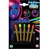 RueDeLaFete Set de 5 bâtons de maquillage fluo - Phosphorescent - 15 g