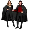 W WIDMANN MILANO Party Fashion Cape noire classique (130cm) - Adulte