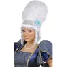 RueDeLaFete Perruque Marquise Blanche - Mixte - WIDMANN - Couronne de perles et fleur bleue