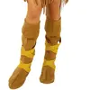 Vegaoo Couvre Bottes Indien - WIDMANN - Imitation peau - Marron - Adulte
