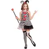 Widmann Déguisement Black girl arlequin - 8/10 ans