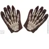 Gants de Squelette Phosphorescent Gris pour Enfant - Marque WIDMANN