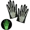 Widmann Gants Squelette Adulte 3D Phosphorescent