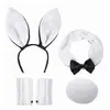 Set lapin noir - APTAFÊTES - Taille Unique - Serre-tête Queue Noeud papillon