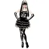 WIDMANN Generique - Déguisement Squelette Tutu Bouffant Femme Halloween