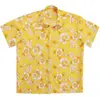 Merkloos / Sans marque Chemise Hawaïenne Jaune