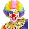 Perruque clown multicolore adulte